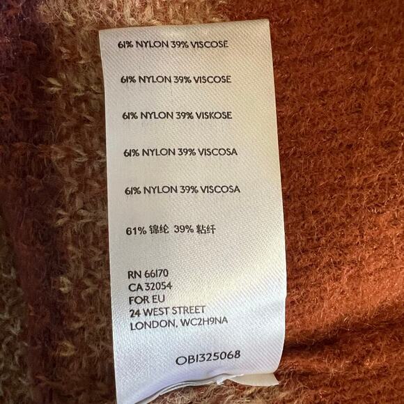 Free People Through The Motions Brown Striped Vest Sweater Size XS - Picture 6 of 8